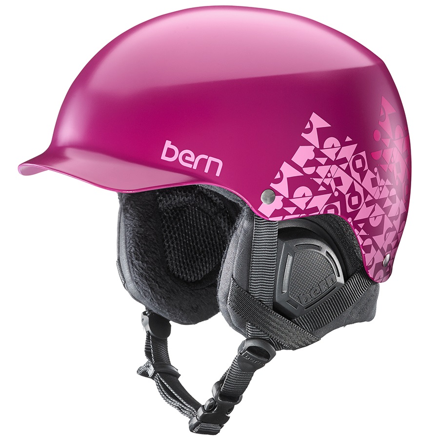 Bern Muse EPS Women's Winter Snowboard Helmet, M/L, Magenta Geo